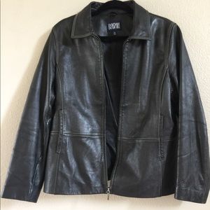 Bill Blass Black Leather Jacket
